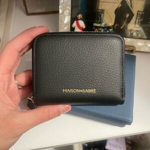 Maison de Sabré - The Zip Wallet in Black Leather